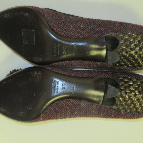 PRADA Women Shoes Size 38.5 Made in Italy - Picture 12 of 13